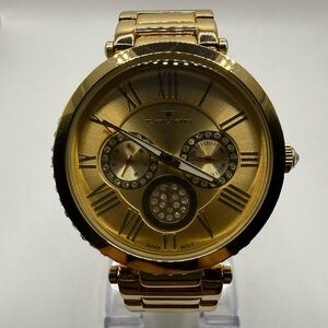 Tavan Seven Seas Women's Multifunction Watch Gold Tone Quartz (New Battery)